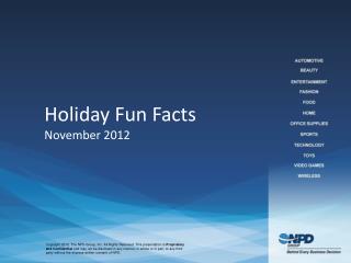 Holiday Fun Facts November 2012