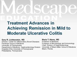 Treatment Advances in Achieving Remission in Mild to Moderate Ulcerative Colitis