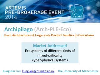 Archipilago (Arch-PLE-Eco) From Architectures of Large-scale Product Families to Ecosystems