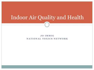 Indoor Air Quality and Health