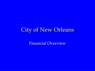 City of New Orleans