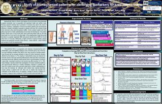 Study of biomechanical patterns for identifying biomarkers for knee osteoarthritis