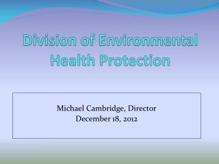 Division of Environmental Health Protection