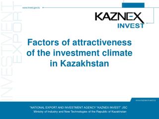 “NATIONAL EXPORT AND INVESTMENT AGENCY “KAZNEX INVEST” JSC