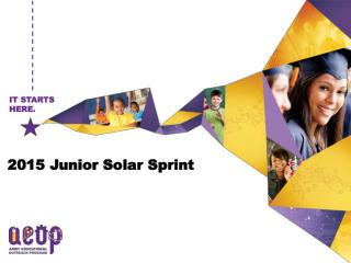 2015 Junior Solar Sprint