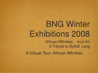 BNG Winter Exhibitions 2008