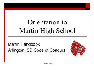 Orientation to Martin High School