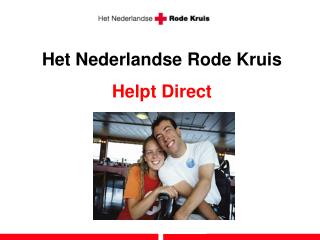 Het Nederlandse Rode Kruis Helpt Direct