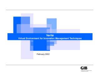 Verité Virtual Environment for Innovation Management Techniques