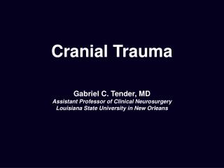 Cranial Trauma
