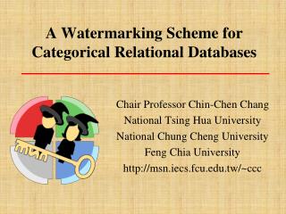 A Watermarking Scheme for Categorical Relational Databases