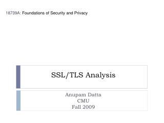 SSL/TLS Analysis