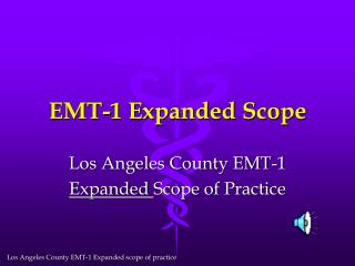 EMT-1 Expanded Scope