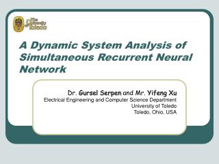 A Dynamic System Analysis of Simultaneous Recurrent Neural Network