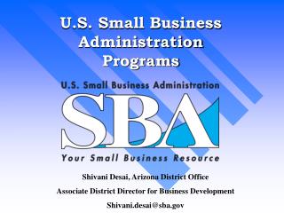U.S. Small Business Administration Programs