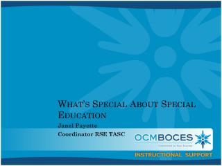 What’s Special About Special Education