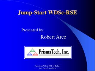 Jump-Start WDSc-RSE