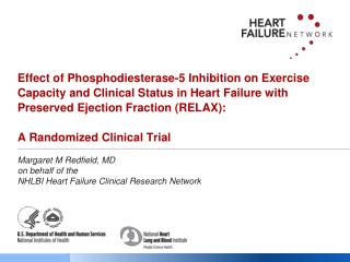 Margaret M Redfield, MD on behalf of the NHLBI Heart Failure Clinical Research Network