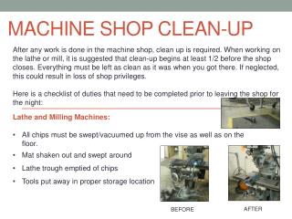 Machine Shop Clean-Up
