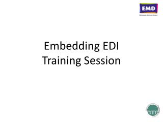 Embedding EDI Training Session
