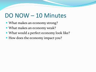 DO NOW – 10 Minutes
