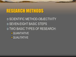 RESEARCH METHODS