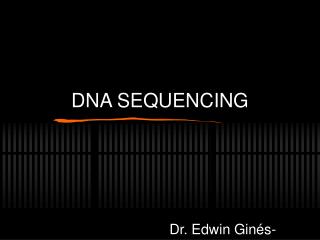 DNA SEQUENCING