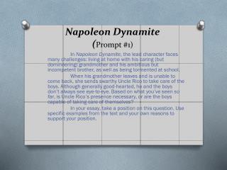 Napoleon Dynamite ( Prompt #1)