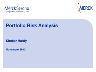 Portfolio Risk Analysis Kimber Hardy November 2012
