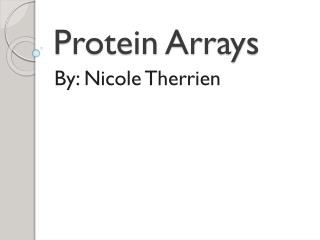 Protein Arrays