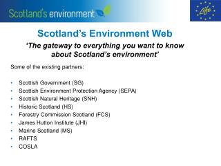 Scotland’s Environment Web