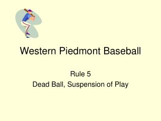 Western Piedmont Baseball