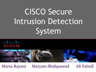 CISCO Secure Intrusion Detection System