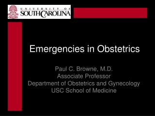 Emergencies in Obstetrics