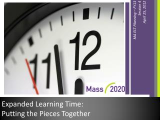 Expanded Learning Time: Putting the Pieces Together