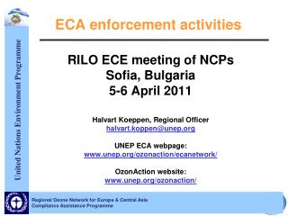 ECA enforcement activities