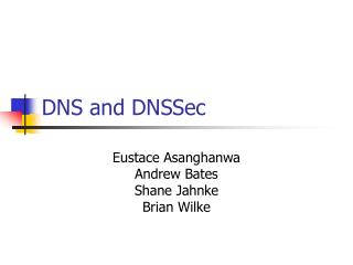 DNS and DNSSec