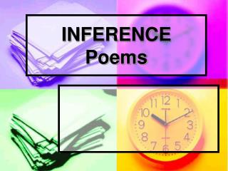 INFERENCE Poems