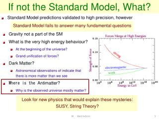 If not the Standard Model, What?