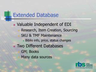 Extended Database