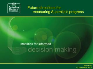 Future directions for measuring Australia's progress