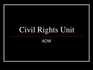Civil Rights Unit