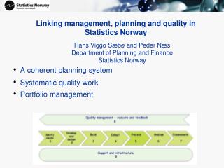 Linking management, planning and quality in Statistics Norway