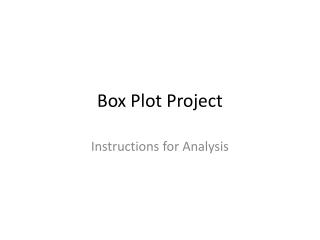 Box Plot Project