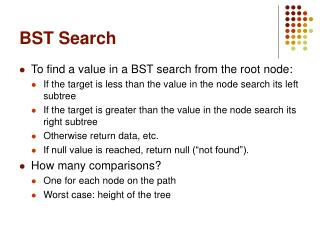 BST Search