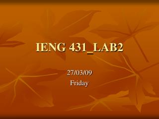 IENG 431_LAB2
