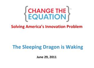 Solving America ’ s Innovation Problem