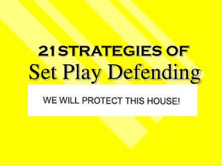 Set Play Defending