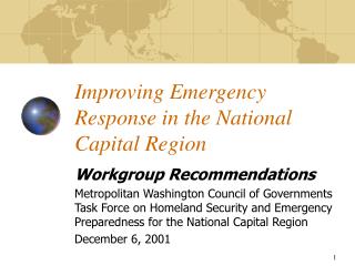 Improving Emergency Response in the National Capital Region