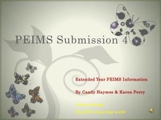 PEIMS Submission 4